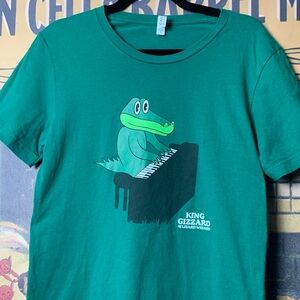 🐊🎹King Gizzard & the Lizard Wizard Gator Piano Band Tour Merch Graphic T-Shirt